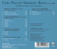 Carl Philipp Emanuel Bach (1714-1788): Kammermusik mit Klarinette, CD