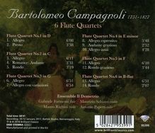 Bartolomeo Campagnoli (1751-1827): Flötenquartette Nr.1-6, CD