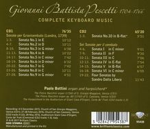 Giovanni Battista Pescetti (1704-1766): Sämtliche Werke für Tasteninstrumente, 2 CDs