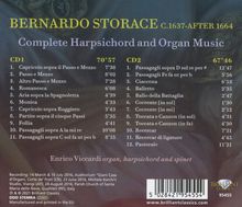 Bernardo Storace (1637-1707): Sämtliche Werke für Cembalo &amp; Orgel, 2 CDs