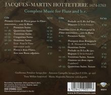 Jacques-Martin Hotteterre (1674-1763): Sämtliche Werke für Flöte &amp; Bc, 2 CDs