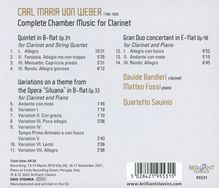 Carl Maria von Weber (1786-1826): Sämtliche Kammermusik für Klarinette, CD