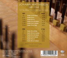 Johann Mattheson (1681-1764): Cembalosuiten Nr.1-12, 2 CDs