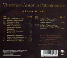 Vincenzo Antonio Petrali (1830-1889): Messa Solenne F-Dur für Orgel solo, 2 CDs