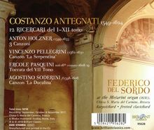 Costanzo Antegnati (1549-1624): Ricercari im 1. - 12. Ton, CD