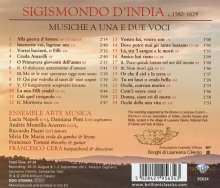 Sigismondo d'India (1582-1629): Werke  für eine oder zwei Stimmen, CD