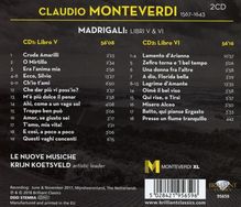 Claudio Monteverdi (1567-1643): Madrigali Libro 5 &amp; 6, 2 CDs