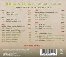 Johann Ludwig Krebs (1713-1780): Sämtliche Werke für Cembalo, 6 CDs