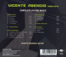 Vicente Asencio (1903-1979): Gitarrenwerke, CD