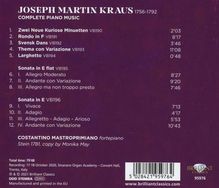 Joseph Martin Kraus (1756-1792): Klavierwerke, CD