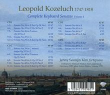 Leopold Kozeluch (1747-1818): Sämtliche Sonaten für Tasteninstrumente Vol.4, 4 CDs