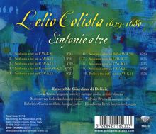 Lelio Colista (1629-1680): Sinfonie a tre, CD