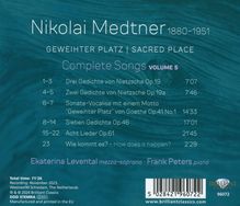 Nikolai Medtner (1880-1951): Sämtliche Lieder Vol.5 "Geweihter Platz / Sacred Place", CD