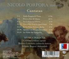 Nicola Antonio Porpora (1686-1768): Kantaten für Sopran "Dalla Reggia di Flora", CD