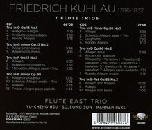 Friedrich Kuhlau (1786-1832): Flötentrios op.13 Nr.1-3 &amp; op.86 Nr.1-3, 2 CDs