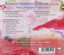 Giorgio Federico Ghedini (1892-1965): Musica da Concerto für Viola &amp; Streichorchester, CD