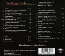 Ferdinand Rebay (1880-1953): Sämtliche Werke für Violine &amp; Gitarre, 3 CDs