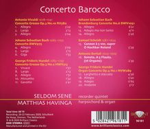 Barockkonzerte für Blockflötenquintett &amp; Cembalo/Orgel "Concerto Barocco", CD