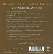 Giovanni Battista Martini (1706-1784): Sämtliche Orgelwerke, 9 CDs