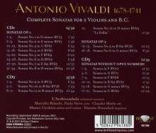 Antonio Vivaldi (1678-1741): Sonaten für 2 Violinen &amp; Bc op.1 Nr.1-12, 3 CDs