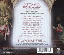 Ottavio Bariolla (1573-1619): Ricercate für Orgel Nr.1-12, CD