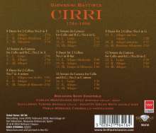 Giovanni Battista (Gianbattista) Cirri (1724-1808): Sonate da Camera Nr.2,5,6,10 für Cello &amp; Bc, CD