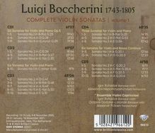 Luigi Boccherini (1743-1805): Sämtliche Violinsonaten Vol.1, 5 CDs