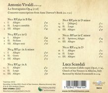 Antonio Vivaldi (1678-1741): Concerti op.4 Nr.1,3-6,10,11 "La Stravaganza" (Orgeltranskriptionen aus dem Anne Dawson's Book), CD