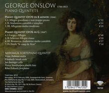 Georges Onslow (1784-1852): Klavierquintette op.70 &amp; op.76, CD