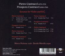 Pietro Castrucci (1679-1752): Sonaten für Violine &amp; Bc op.1 Nr.4,5,7,9 &amp; op.2 Nr.1 &amp; 12, CD