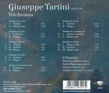 Giuseppe Tartini (1692-1770): Triosonaten D-Dur D01,d-moll d01,G-Dur G01,A-Dur A01,A-Dur A02,A-Dur A03,A-Dur A06,a-moll A01, CD