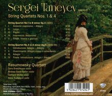 Serge Tanejew (1856-1915): Streichquartette Nr.1 &amp; 4, CD