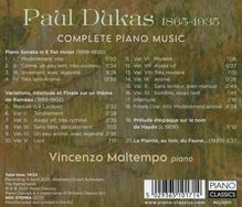 Paul Dukas (1865-1935): Sämtliche Klavierwerke, CD