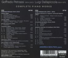 Goffredo Petrassi (1904-2003): Sämtliche Klavierwerke, 2 CDs