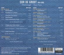 Cor de Groot (1914-1993): Klavierwerke - "Hommage", 2 CDs