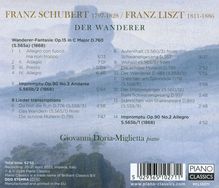Franz Liszt (1811-1886): Transkriptionen nach Schubert - "Der Wanderer", CD