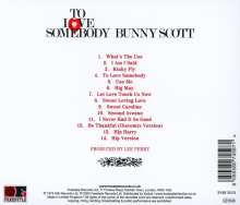 Bunny Scott: To Love Somebody, CD
