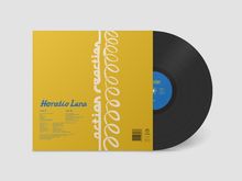 Text: "Horatio Luna", Titelliste Seiten A und B. Gelbes Cover, schwarze Vinylplatte.