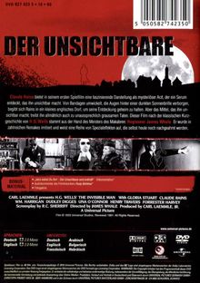 Der Unsichtbare (1933), DVD