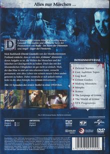 Grimm Staffel 1, 6 DVDs