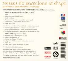 Messes de Barcelone et d'Apt, CD