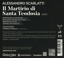Alessandro Scarlatti (1660-1725): Il Martirio di Santa Teodosia (Rom, 1683), CD