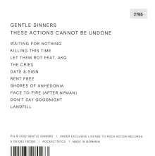 Gentle Sinners: These Actions Cannot Be Undone, CD