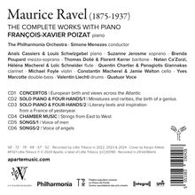 Maurice Ravel (1875-1937): The Complete Works with Piano, 6 CDs