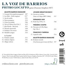 Textliste von Musikstücken mit Komponisten und Dauer. Logos von "evidence," "integral," und "SPPF" rechts.