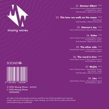 Texte: Docteur Albert, This how we walk on the moon, Heaven’s Joy, Koko, The other side, The word is time, Mojito, Lies.  
Logo links oben, violetter Hintergrund mit weißen Texten.