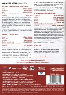 Placido Domingo - My Greatest Roles Vol.2 (Verdi), 4 DVDs