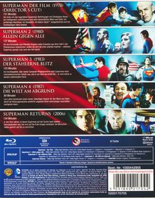 Superman Spielfilm Collection (Blu-ray), 5 Blu-ray Discs