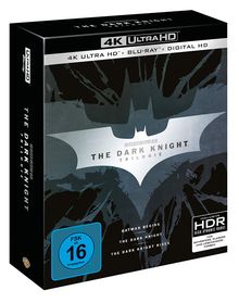 The Dark Knight Trilogy (Ultra HD Blu-ray &amp; Blu-ray), 3 Ultra HD Blu-rays und 6 Blu-ray Discs