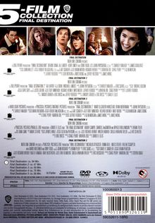 Final Destination 1-5, 5 DVDs